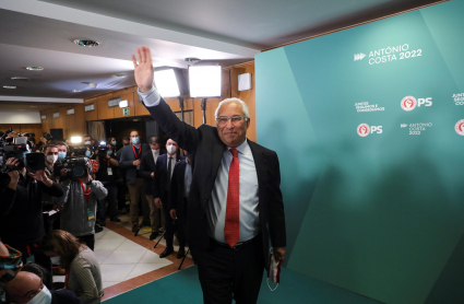 António Costa celebra su victoria en las elecciones legislativas de 2022