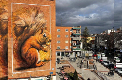 Energía Sostenible, grafiti del placentino Jesús Mateos 'Brea' 