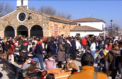 Romería de San Blas en Cáceres, esta mañana