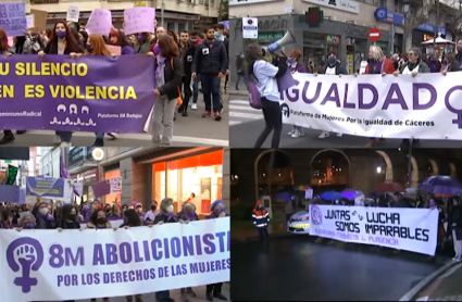 Manifestaciones en varias ciudades de Extremadura