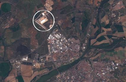 Las instalaciones de Amazon en Badajoz son ya visibles desde los satélites