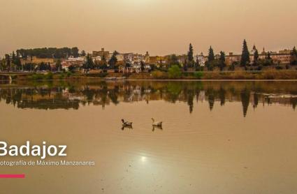 Badajoz ha lucido así bajo los efectos de la calima