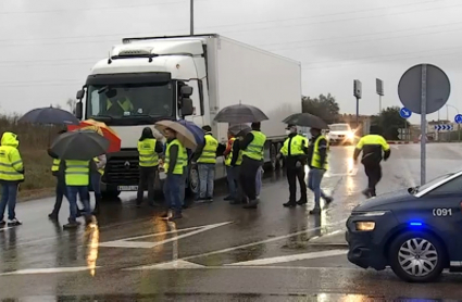 Piquete huelga de transportes marzo 2022