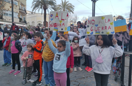 Manifestación en Montijo contra la Guerra en Ucrania