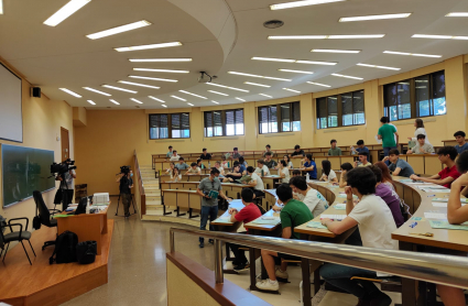 Estudiantes en el examen de EBAU de la semana pasada