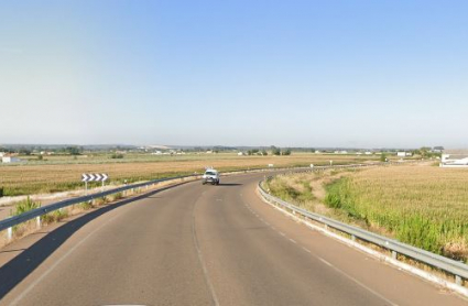 Carretera donde se ha producido la salida de vía