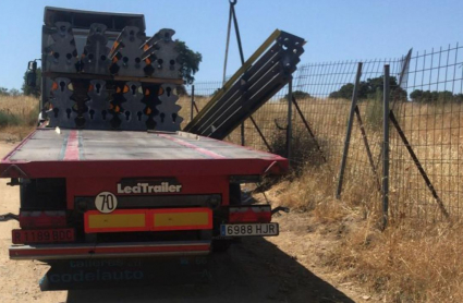 Imagen de la carga con la que se ha producido el accidente laboral