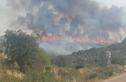 Incendio forestal Monterrubio de la Serena