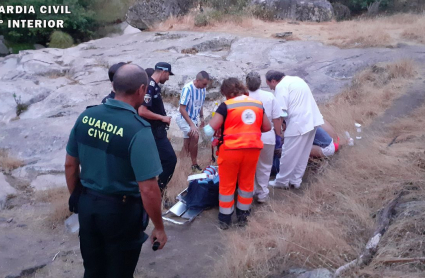 Rescatada una mujer en Hervás