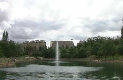 Geiser del parque de El Rodeo en Cáceres