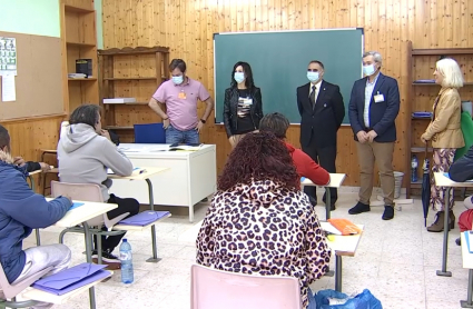 Alumnos del primer ciclo de FP en la cárcel de Cáceres