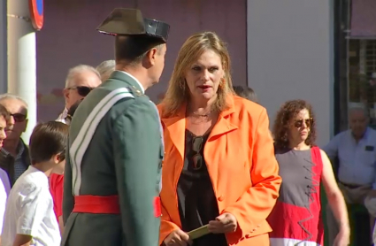 Yolanda García Seco durante su último acto público, el pasado 12 de octubre en el Día de la Hispanidad