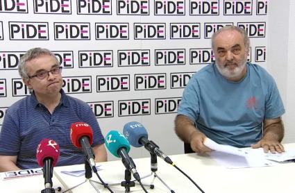 Momento de la rueda de prensa de PIDE