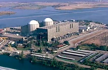 Vista panorámica de la central nuclear de Almaraz