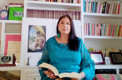 María Luisa Mora Alameda, poetisa, ganadora del premio de poesía Cáceres Patrimonio de la Humanidad