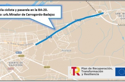 Proyecto de pasarela en Badajoz