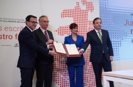Firma del protocolo para la fusión de Don Benito y Villanueva de la Serena