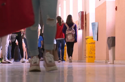 Jóvenes en un centro de educación extremeño.