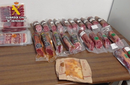 Productos del cerdo ibérico. Guardia Civil