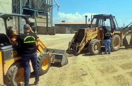 Robo de excavadoras en Ruecas