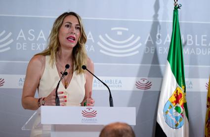 María Guardiola en la Asamblea