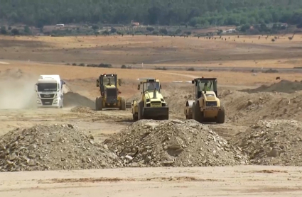 Obras del aeródromo de Mirabel