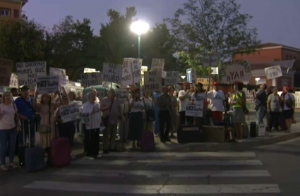 Protesta de 'No al muro' en Navalmoral