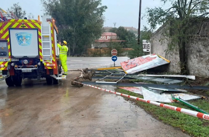 Efectos de la borrasca Aline en la provincia de Cáceres