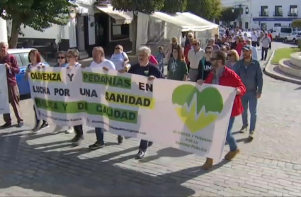 Protesta en Olivenza