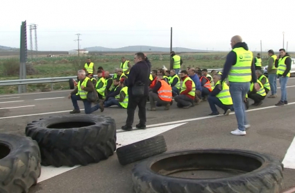 Protesta de agricultores y ganaderos