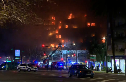 Incendio en Valencia