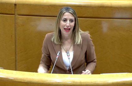 María Guardiola interviene ante el Senado