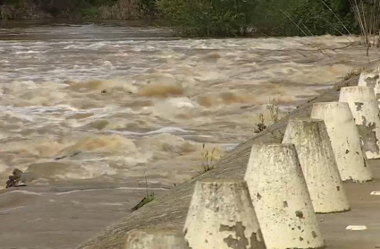 Badén de Torremayor, con el agua de las últimas lluvias